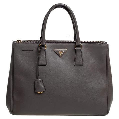 prada saffiano lux tote gray|Prada saffiano tote mini.